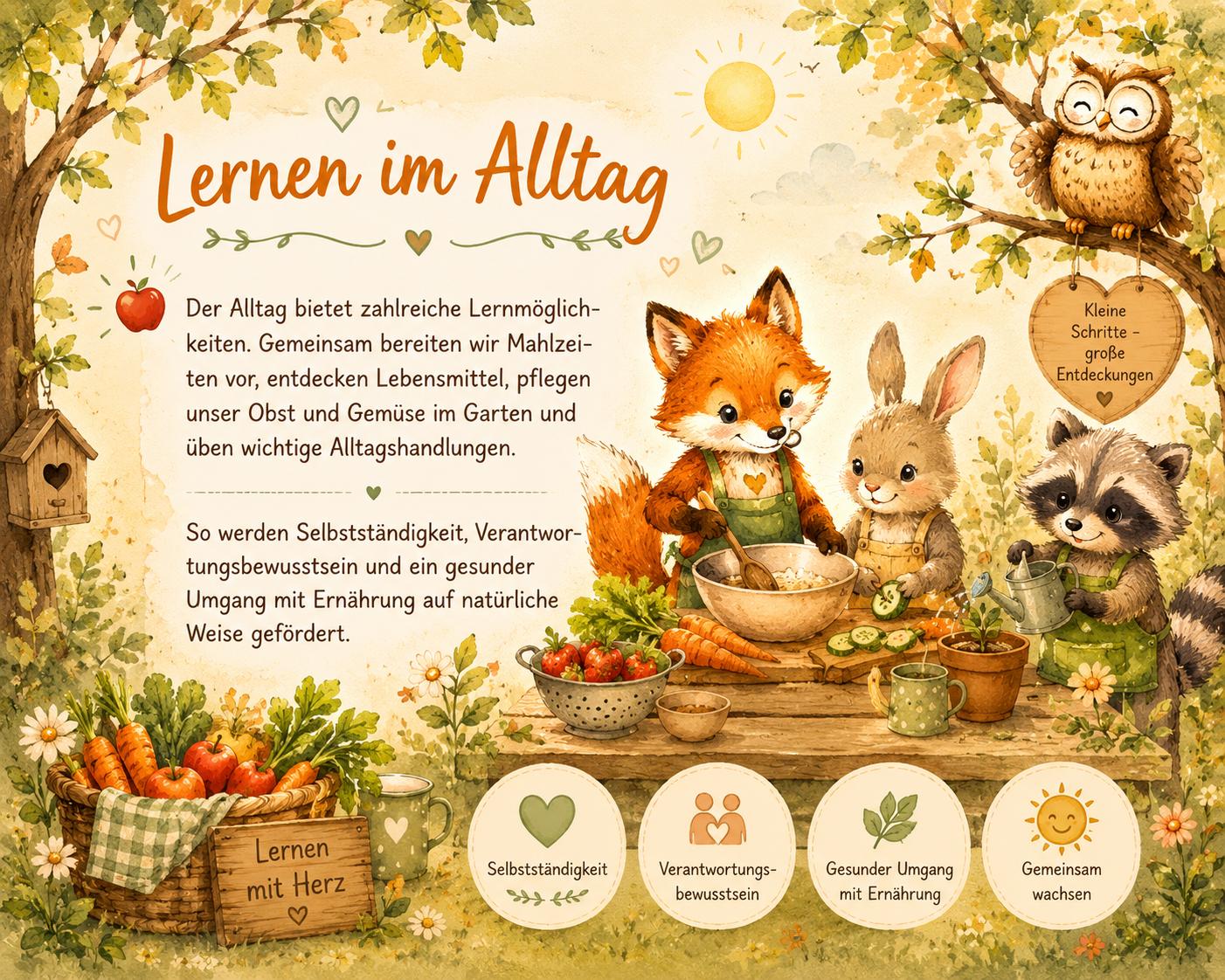 Grafik zum Lernen im Alltag