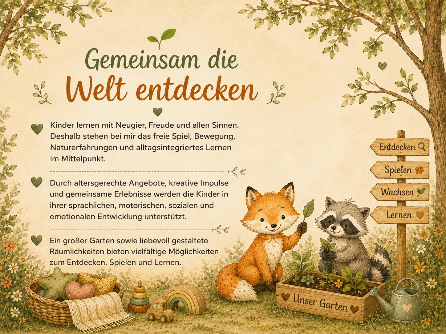 Grafik zum gemeinsamen Entdecken der Welt