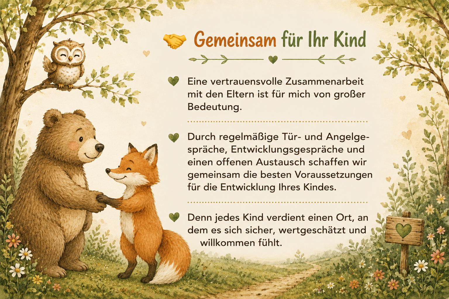 Willkommensgrafik im Aquarellstil von Fuchs & Friends